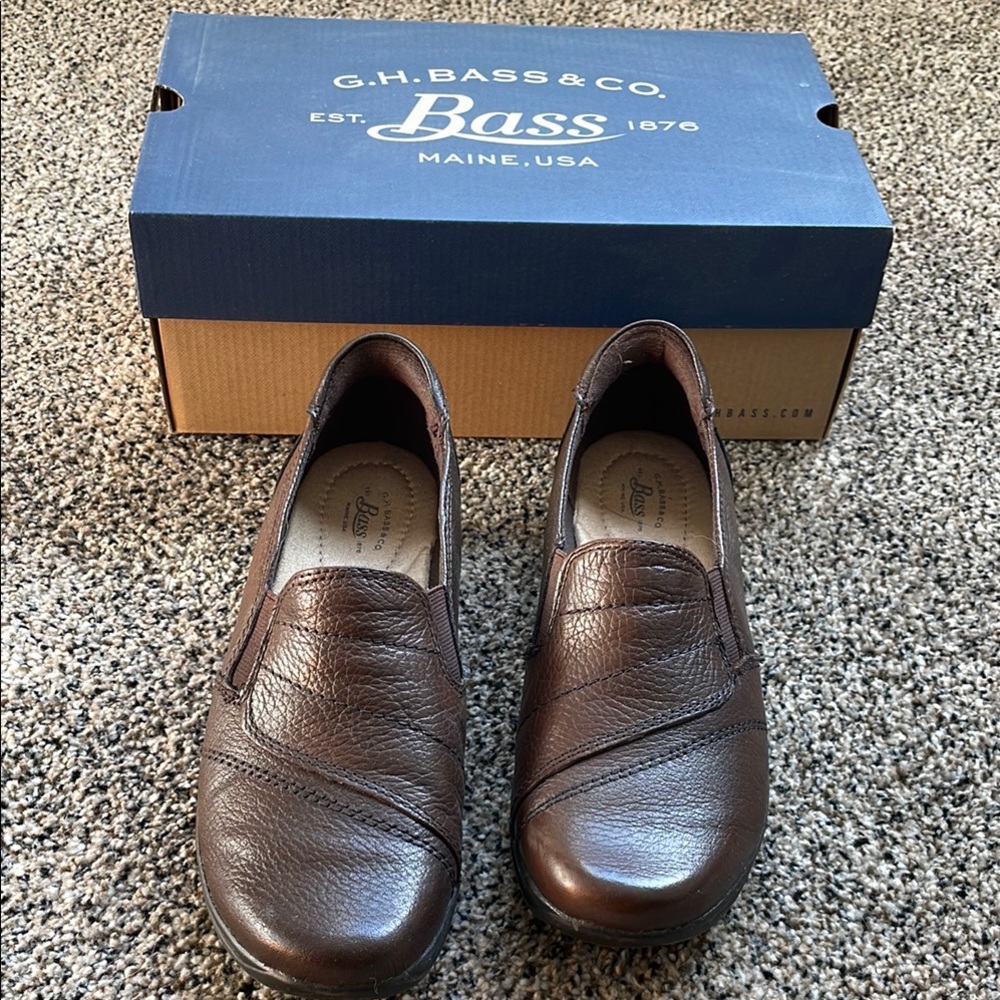 G.H. Bass & Co. Brown Leather Loafers